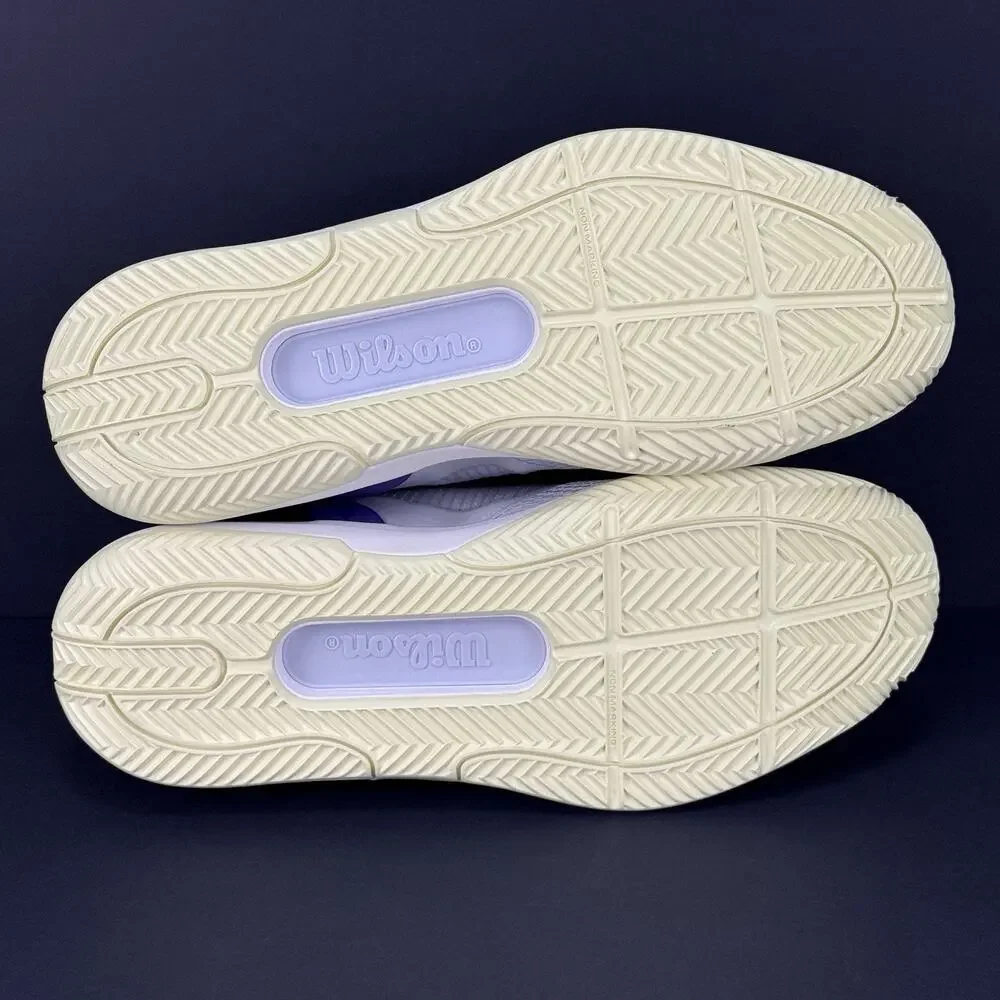 Wilson Rush Pro 5 SAMPLE Men's Tennis Shoes 10 Size WRS33853S White/Black/Purple